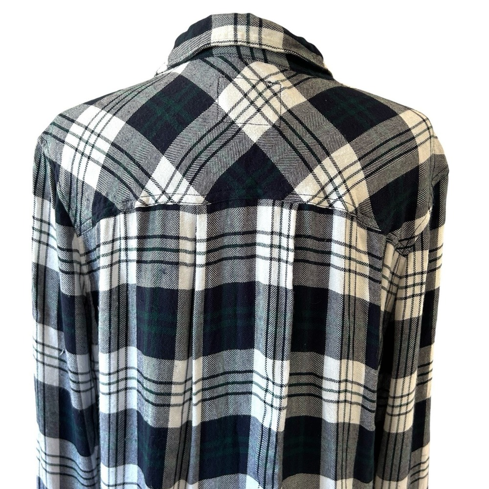 Rails Dylan Plaid Button Shirt Medium Blue Grunge Indie Western Retro Y2k 90s - Picture 7 of 13
